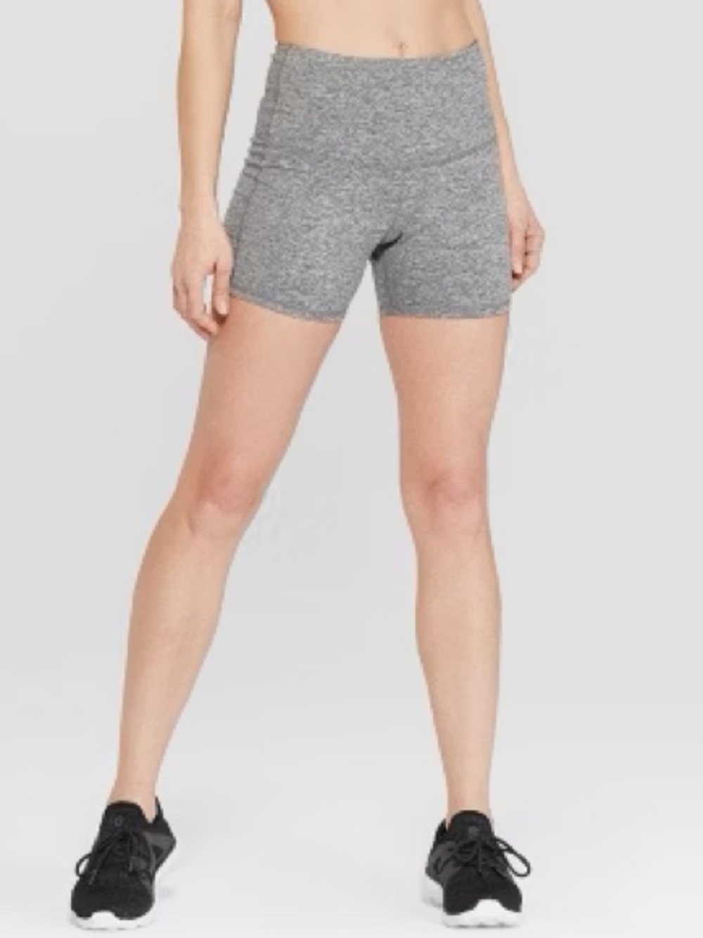 C9 Champion High-Waisted Boy Shorts in Black Heather Size XL